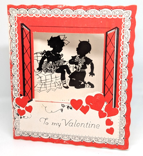 Vintage valentine heart - valentine,