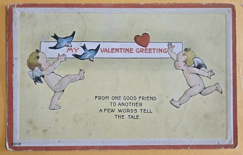 Valentine greeting cupido - greeting,
