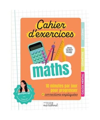 Cahier exercices maths 10 - d'exercices, maths: